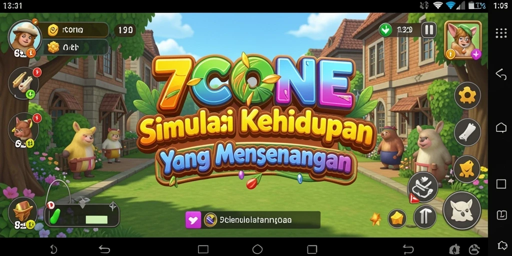 Tampilan gameplay 7CONE yang interaktif dan menarik.
