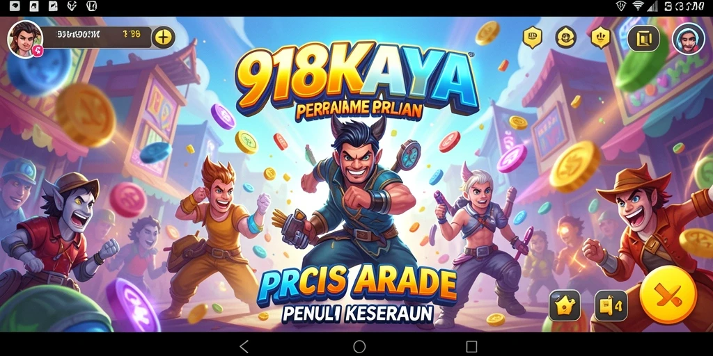 Tampilan gameplay seru di 918KAYA dengan rintangan yang menantang.