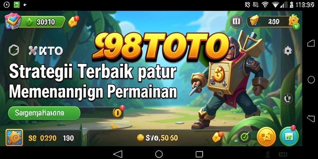 Screenshot gameplay 98TOTO menampilkan momen strategis yang menegangkan.