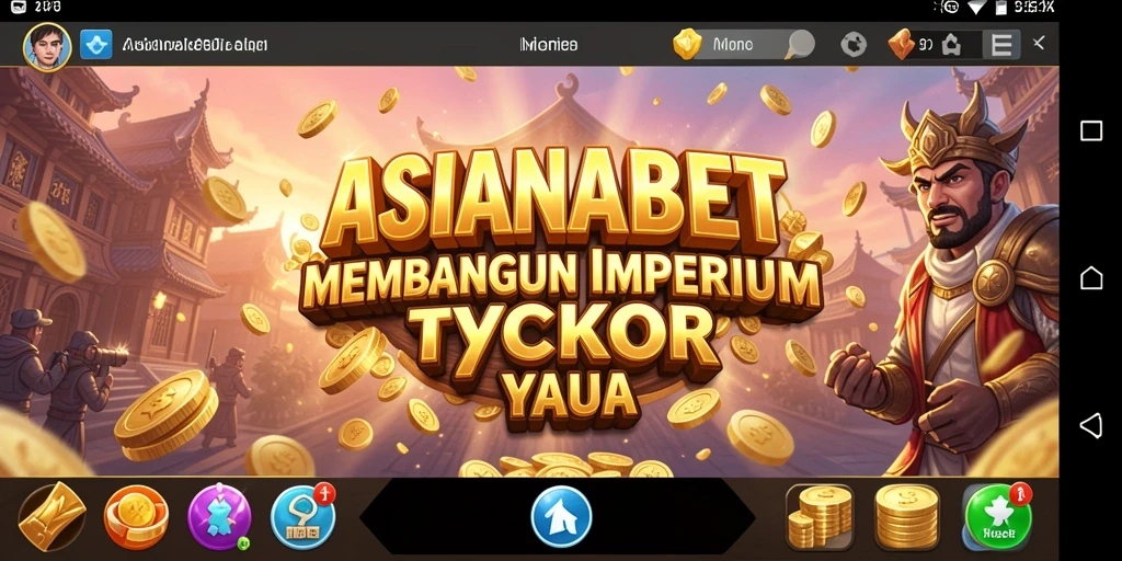 Tampilan gameplay ASIANABET yang menampilkan manajemen bisnis secara interaktif.