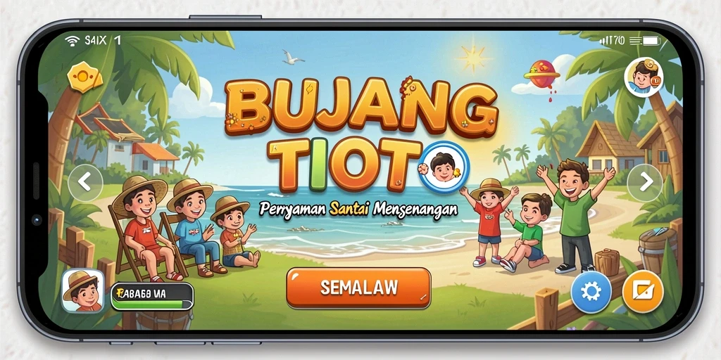 Screenshot <strong>BUJANGTOTO</strong> menunjukkan gameplay seru dan penuh warna.