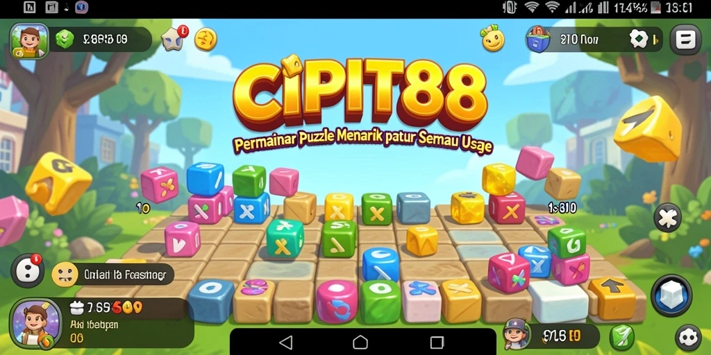 Screenshot gameplay CIPIT88 menampilkan puzzle yang menantang.