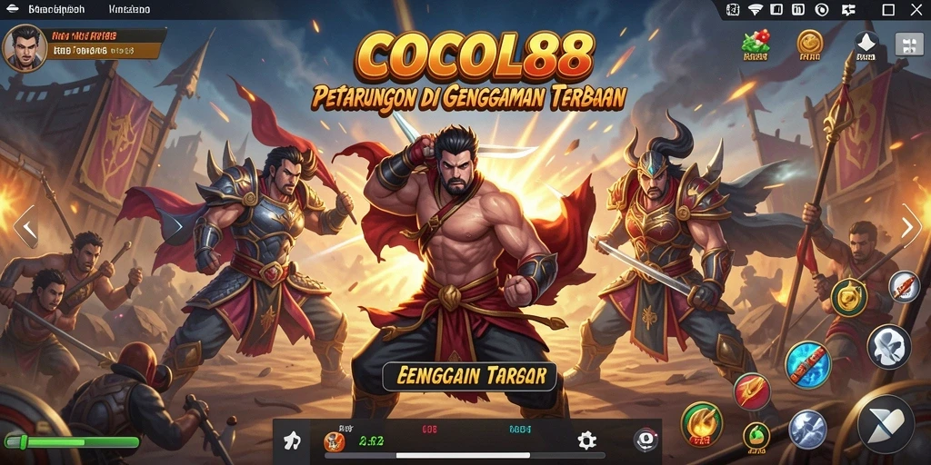 Tampilan seru dari gameplay Fighting di COCOL88.