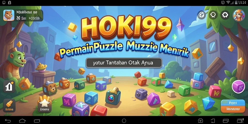 Tampilan gameplay HOKI99 dengan berbagai puzzle menarik.