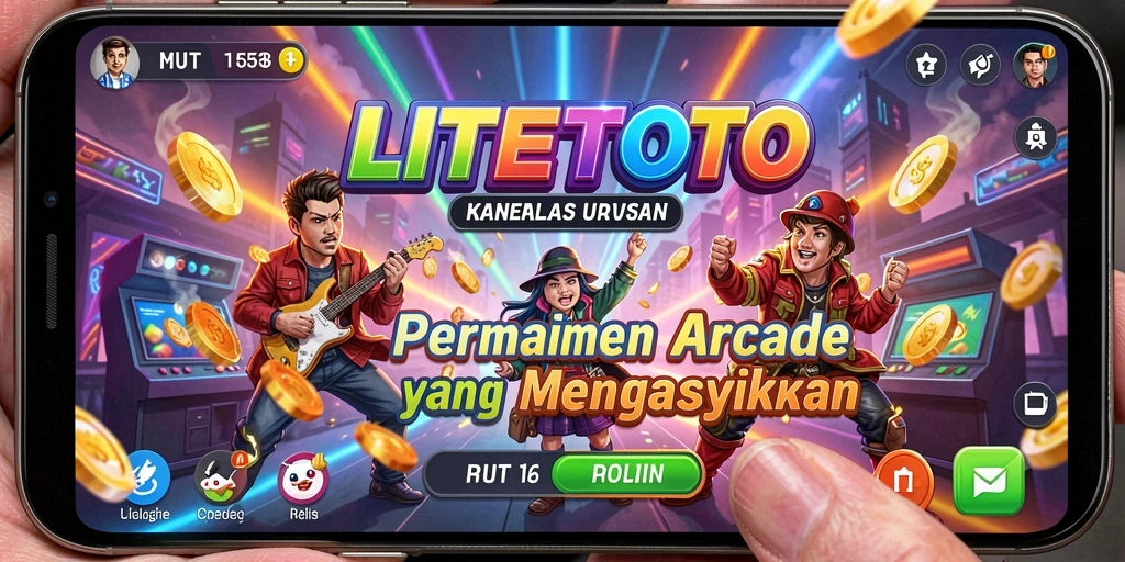 Screenshot LITETOTO menampilkan aksi gameplay Arcade yang seru.