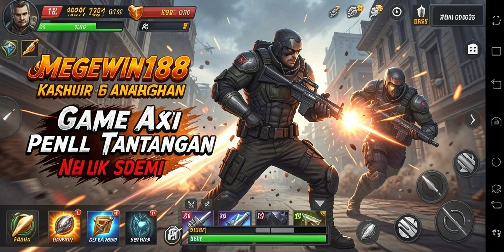 Screenshot gameplay MEGEWIN188 menampilkan aksi mendebarkan dan pertarungan seru.