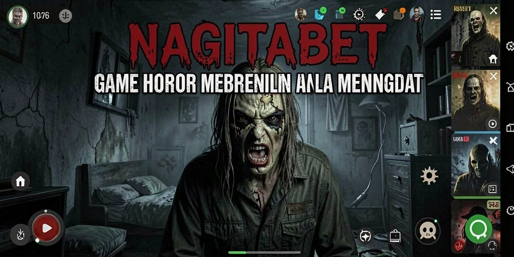 Tampilan menegangkan dari gameplay NAGITABET yang penuh dengan kegelapan.