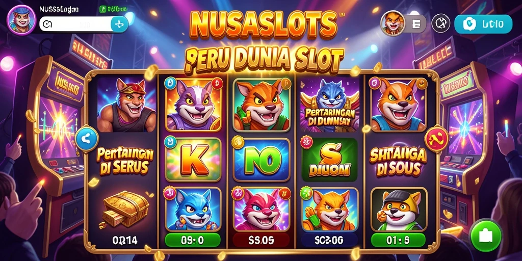 Tangkapan layar menampilkan aksi pertarungan seru di NUSASLOTS.
