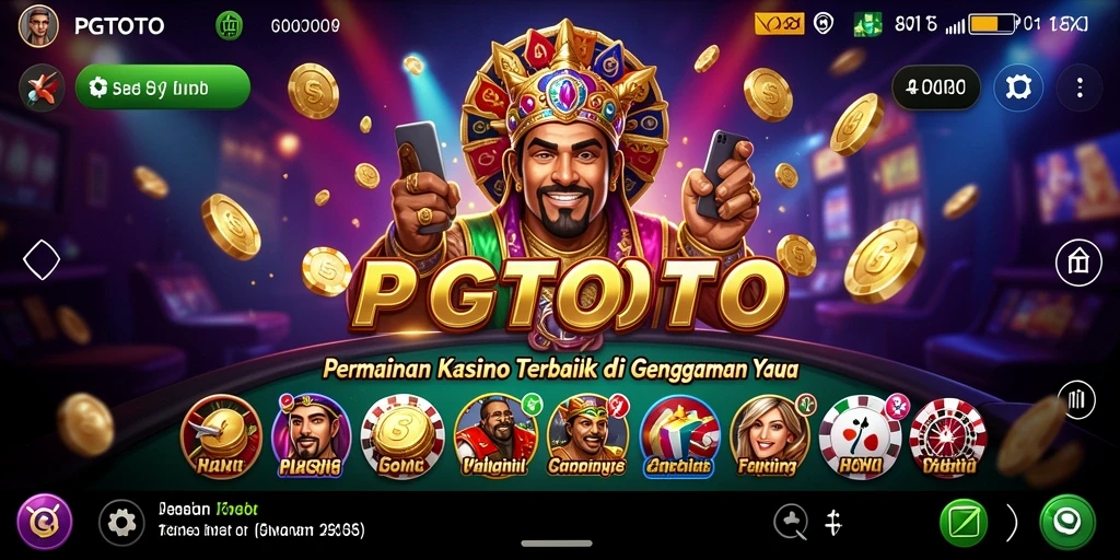 Tampilan gameplay menarik dari PGTOTO yang menghadirkan suasana kasino.