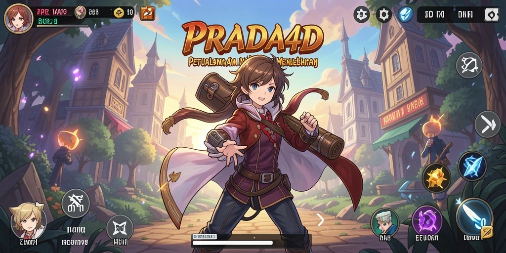 Tampilan gameplay seru dari PRADA4D yang penuh aksi.