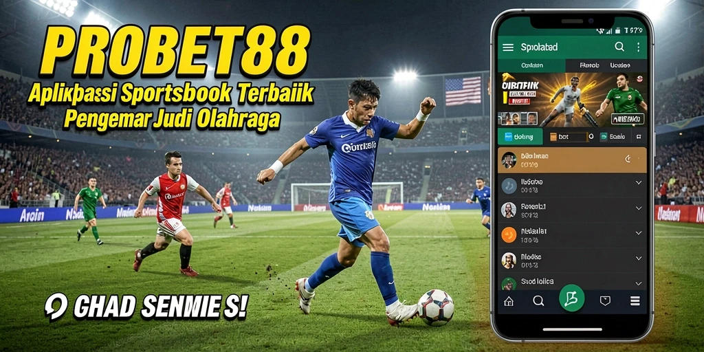 Tampilan utama PROBET88 menampilkan berbagai pilihan taruhan olahraga.