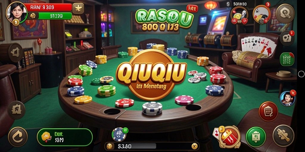 Tampilan gameplay seru RANS303 dalam aksi QiuQiu.