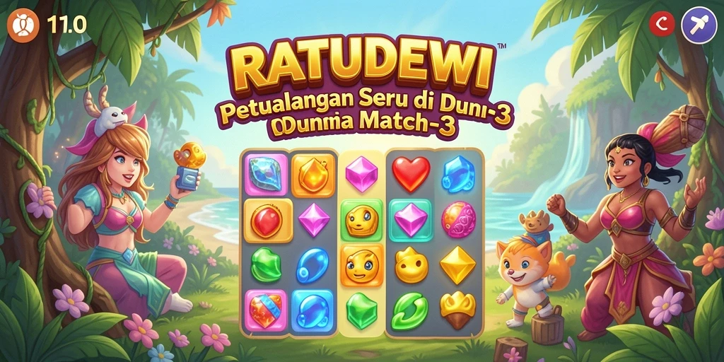 Tangkapan layar utama dari gameplay seru di RATUDEWI.