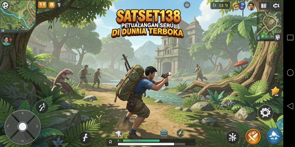 Tampilan gameplay seru di dunia terbuka SATSET138.
