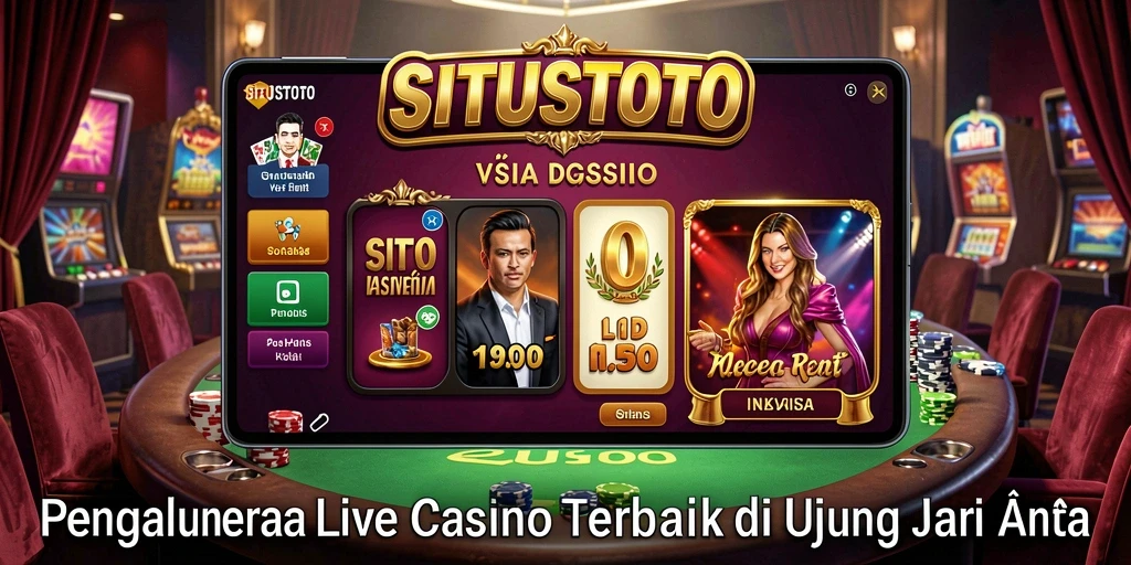 Tampilan gameplay Live Casino dari SITUSTOTO yang mendebarkan.