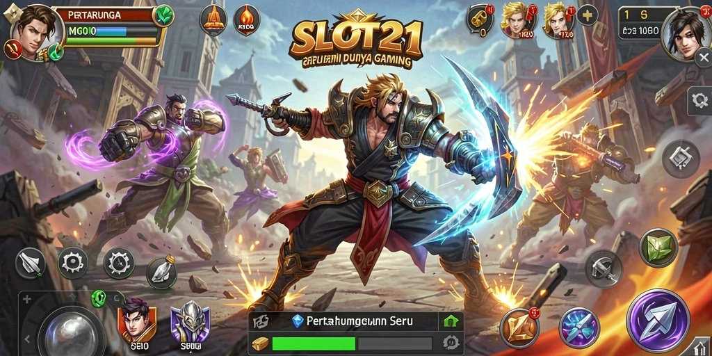 Gameplay intens ditampilkan dalam pertarungan seru di SLOT21.