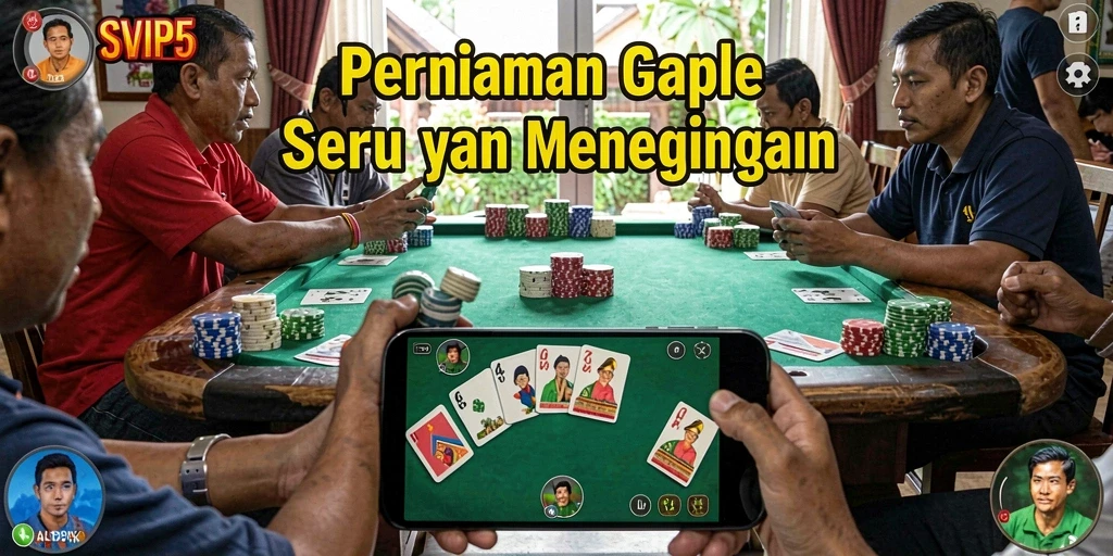 Tampilan gameplay Gaple yang seru dan interaktif di SVIP5.