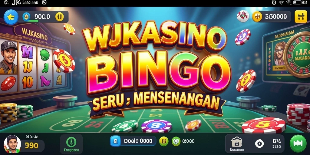 Tampilan gameplay seru di WJKASINO dengan angka Bingo yang menantang.